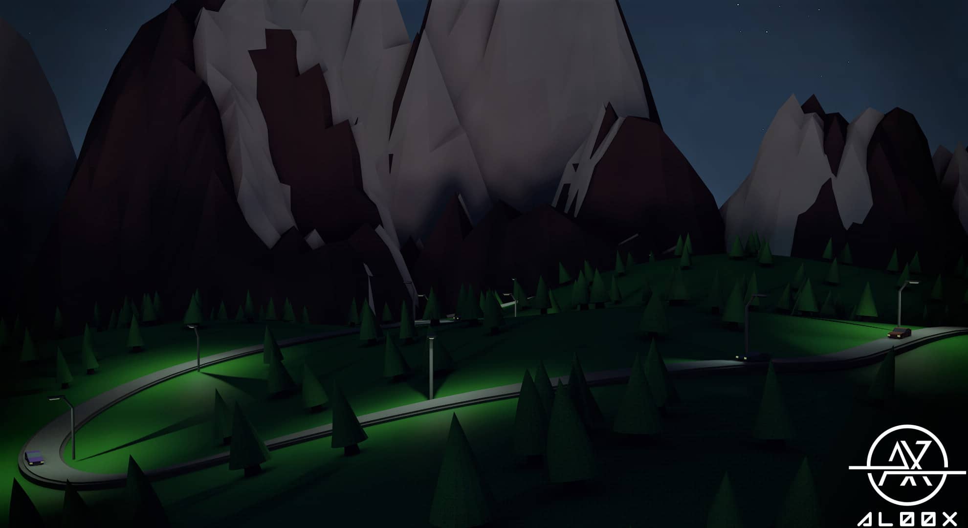LowPoly Mountain Side